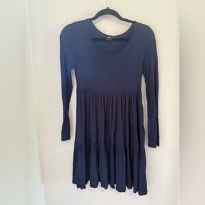 ASOS Navy Long Sleeve Dress